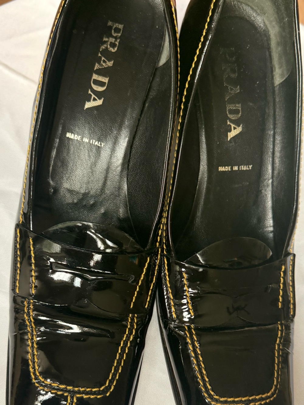 Prada Vintage Black Patent Leather Loafers MAKE ME AN OFFER 25% OFF